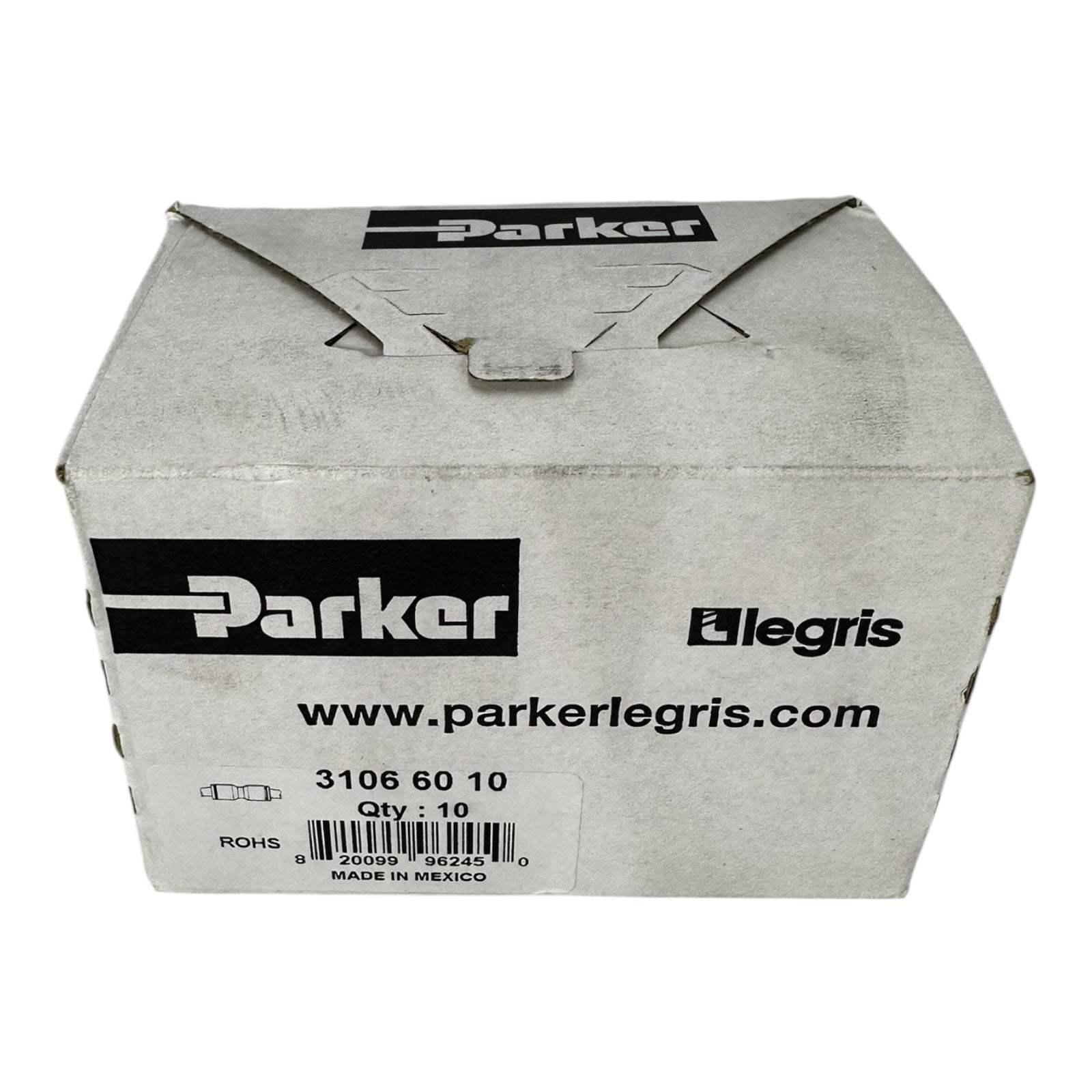 10x Parker Legris 3106 60 10 Schlauchverbinder Gerade Kupplung Pneumatik