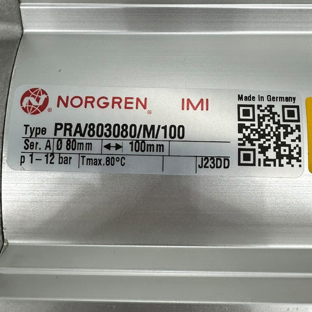 Norgren PRA/803080/M/100 Pneumatikzylinder Ø80 mm Hub 100 mm ISOline neu