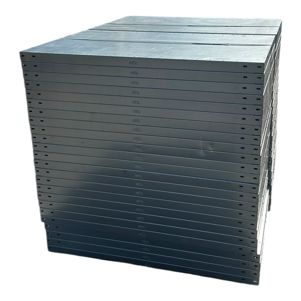2x META MS150III Fachboden verzinkt Regalboden 100x40cm Lagerregal neu