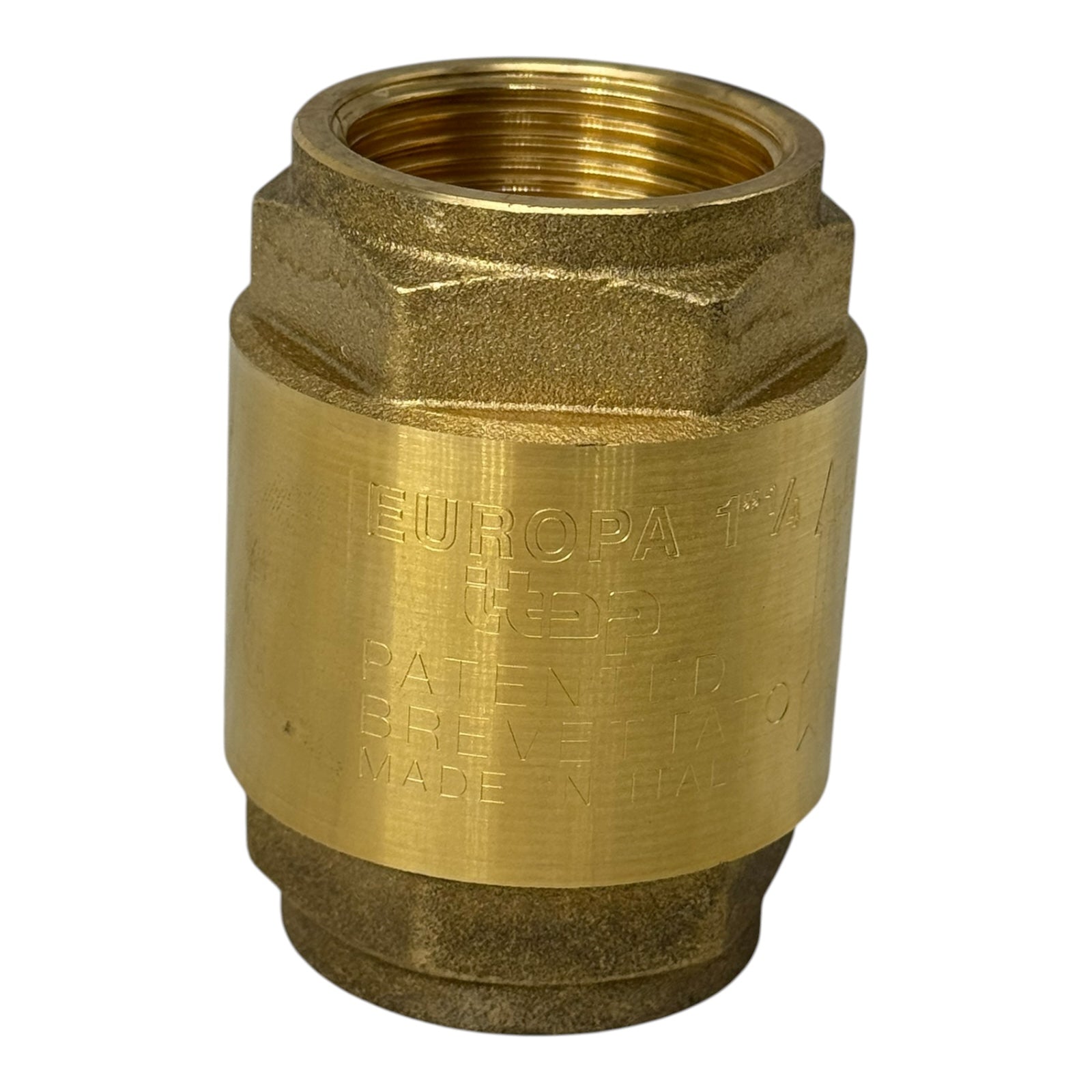 Riegler 103885 Rückschlagventil G1 1/4” DN32 PN18 Messing Voller Durchgang 18bar