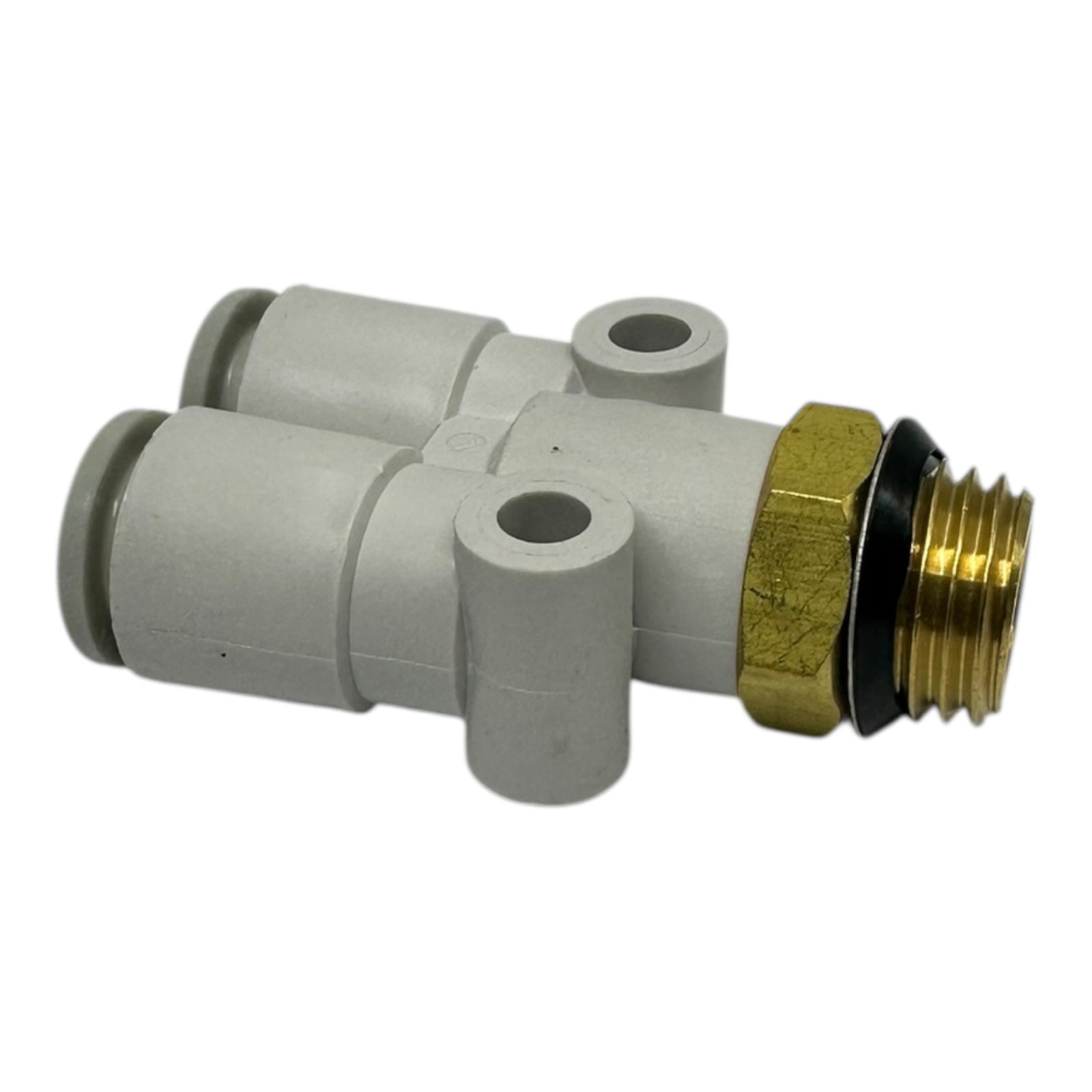 10x SMC KQ2U08-U02A Pneumatik Verteiler 8 mm Push-In auf G1/4 Messinggewinde