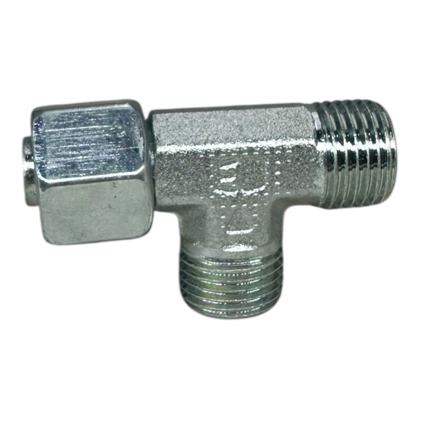 5x Parker EL10LOMDCF EO Swivel Nut Run Tee T-Stück Hydraulik Verschraubung