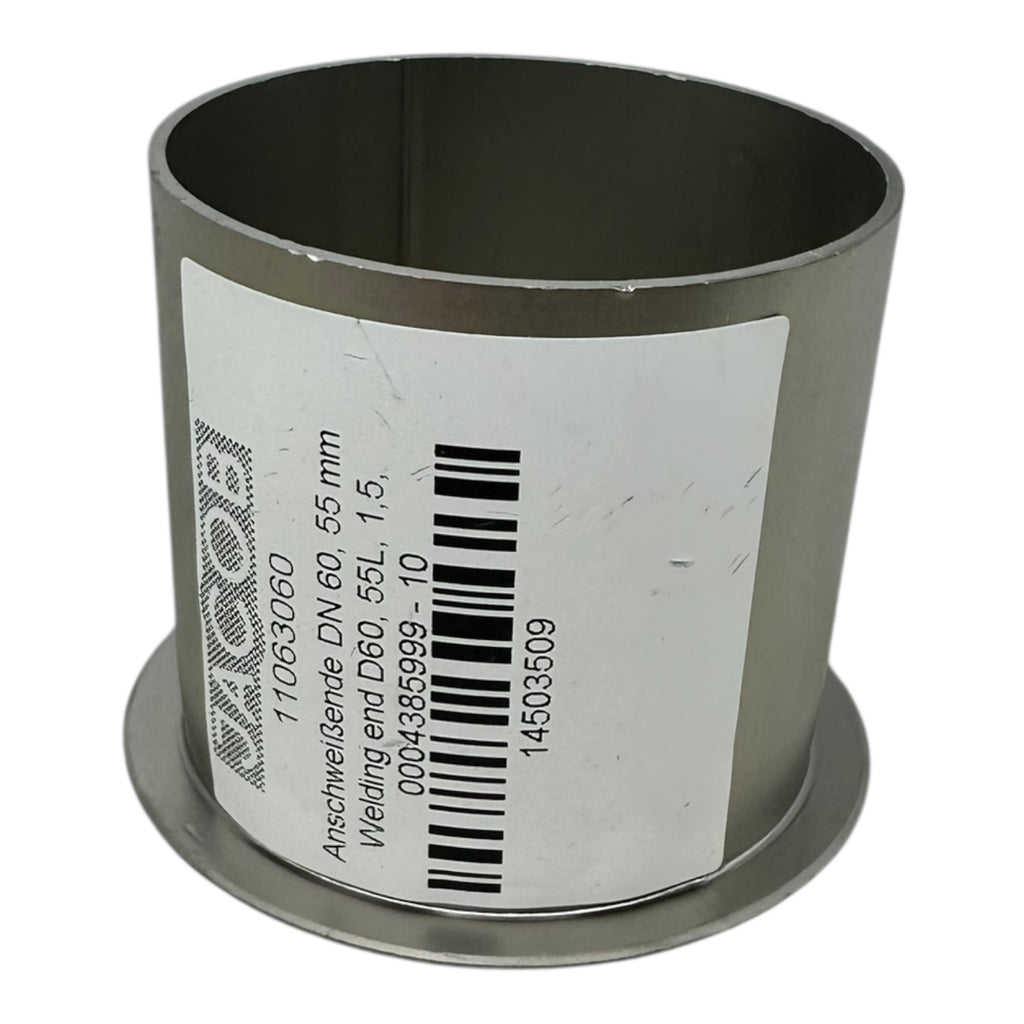 5x JACOB 11063060 Anschweißende DN60 D60x55mm Schweißmuffe Edelstahl