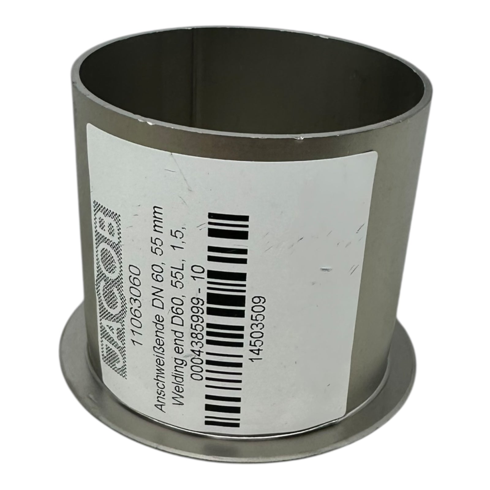 5x JACOB 11063060 Anschweißende DN60 D60x55mm Schweißmuffe Edelstahl