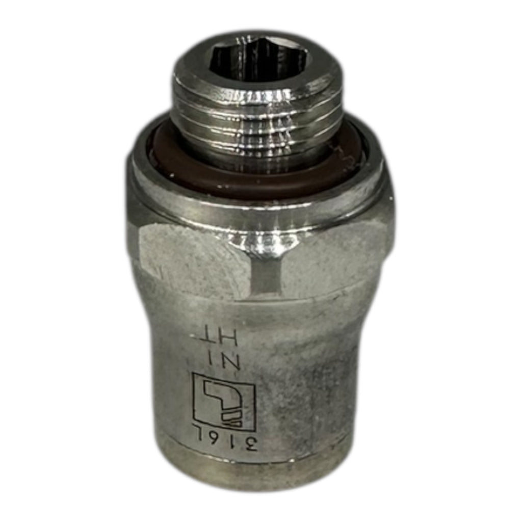 5x Parker 38010810 Hydraulik Verschraubung Gerade Einschraubstutzen Rohrfitting