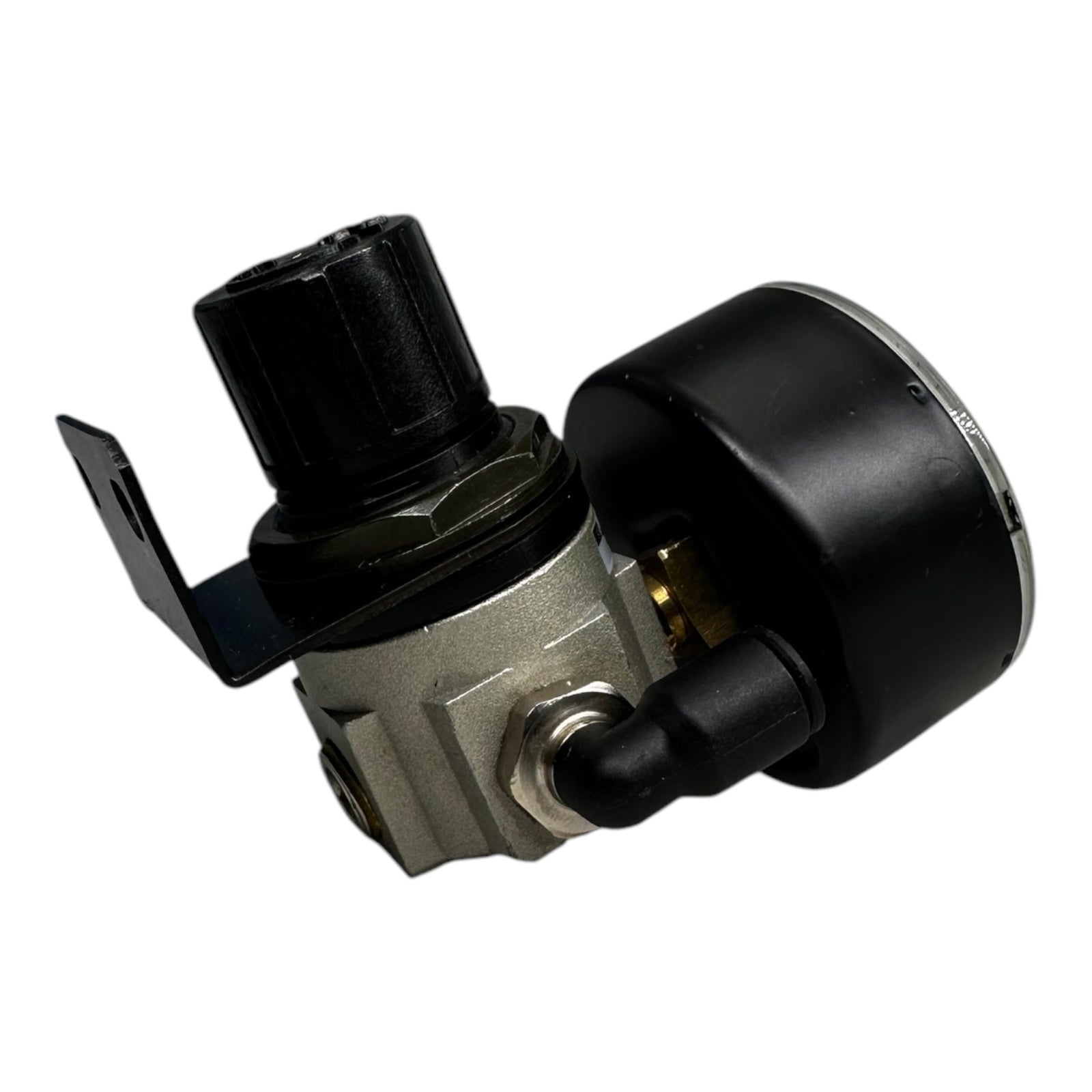 SMC EAR111-F02 Druckregler 0,05 ~ 0,69 MPa + Wika Manometer 0-6bar