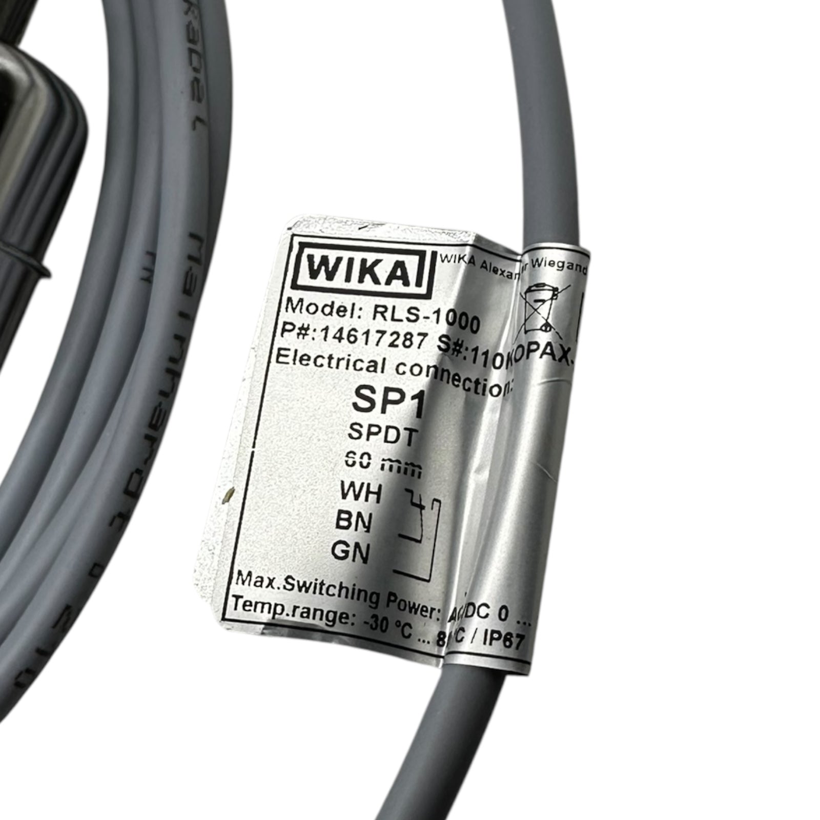 WIKA 14617287 RLS-1000 Schwimmerschalter Edelstahl Füllstandsensor