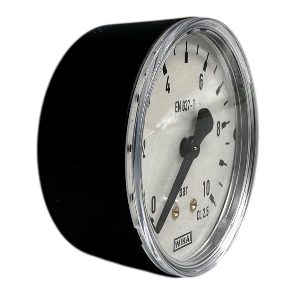 WIKA EN837-1 Manometer 0–10bar CL2.5 Druckmessgerät G1/4” anschluss hinten
