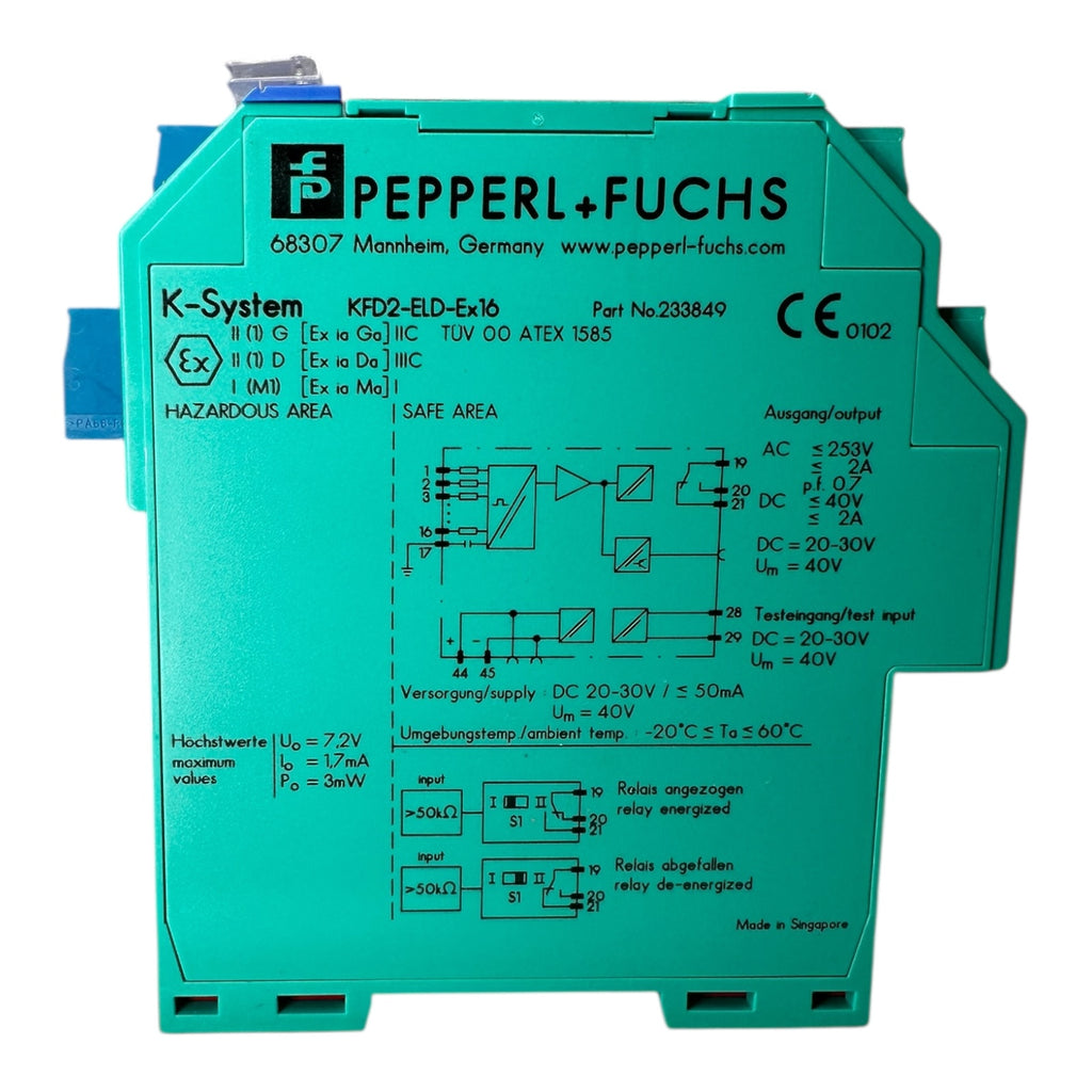 Pepperl+Fuchs KFD2-ELD-Ex16 Erdschlussüberwachung 24V DC 16 Kanäle