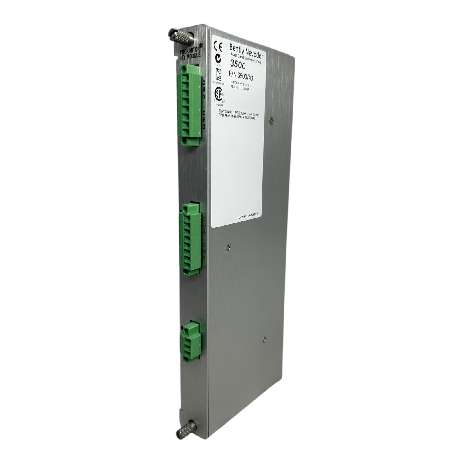 Bently Nevada 3500/40 Proximitor I/O Module with Internal Terminations