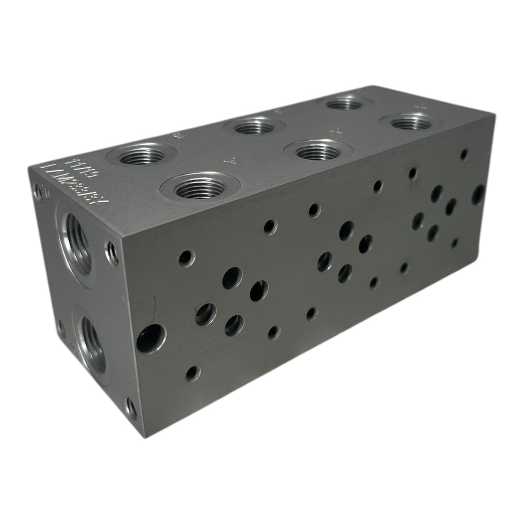 Eurofluid EAM233/3Y Hydraulik-Verteilerblock Aluminium Anschlussblock NG6/Cetop3
