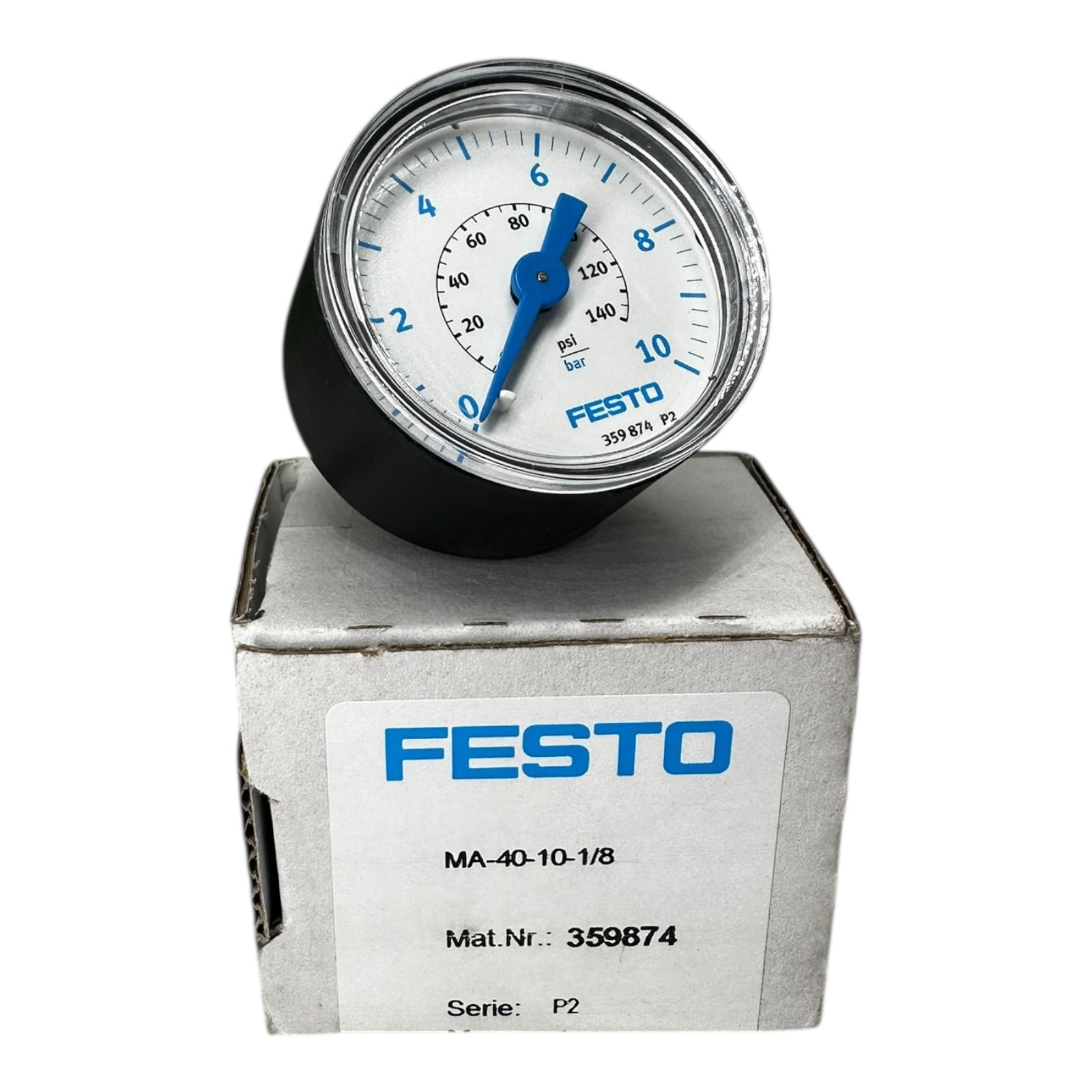 Festo 359874 MA-40-10-1/8 Manometer Druckmessgerät P2 Serie