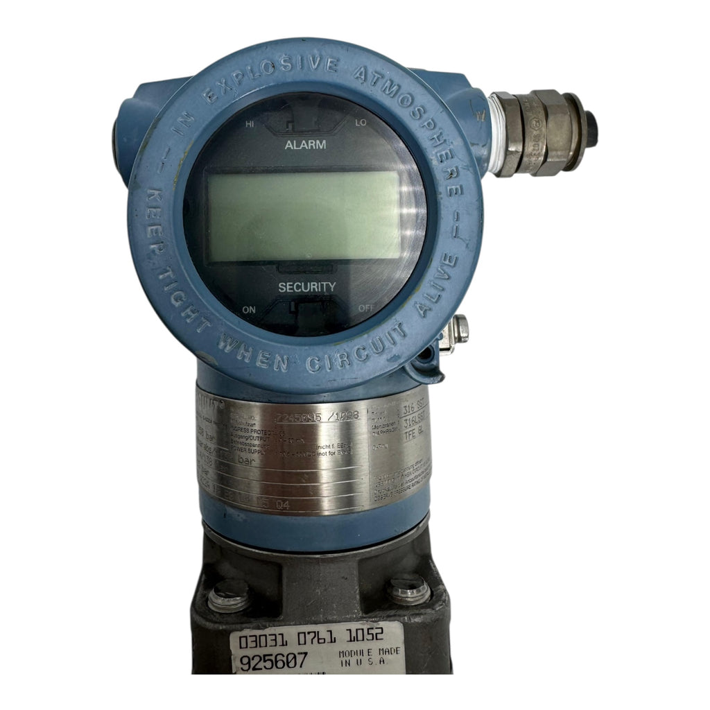 Rosemount PT33210 3051 Drucktransmitter 925607 Sensor 0m/bar-138bar digital
