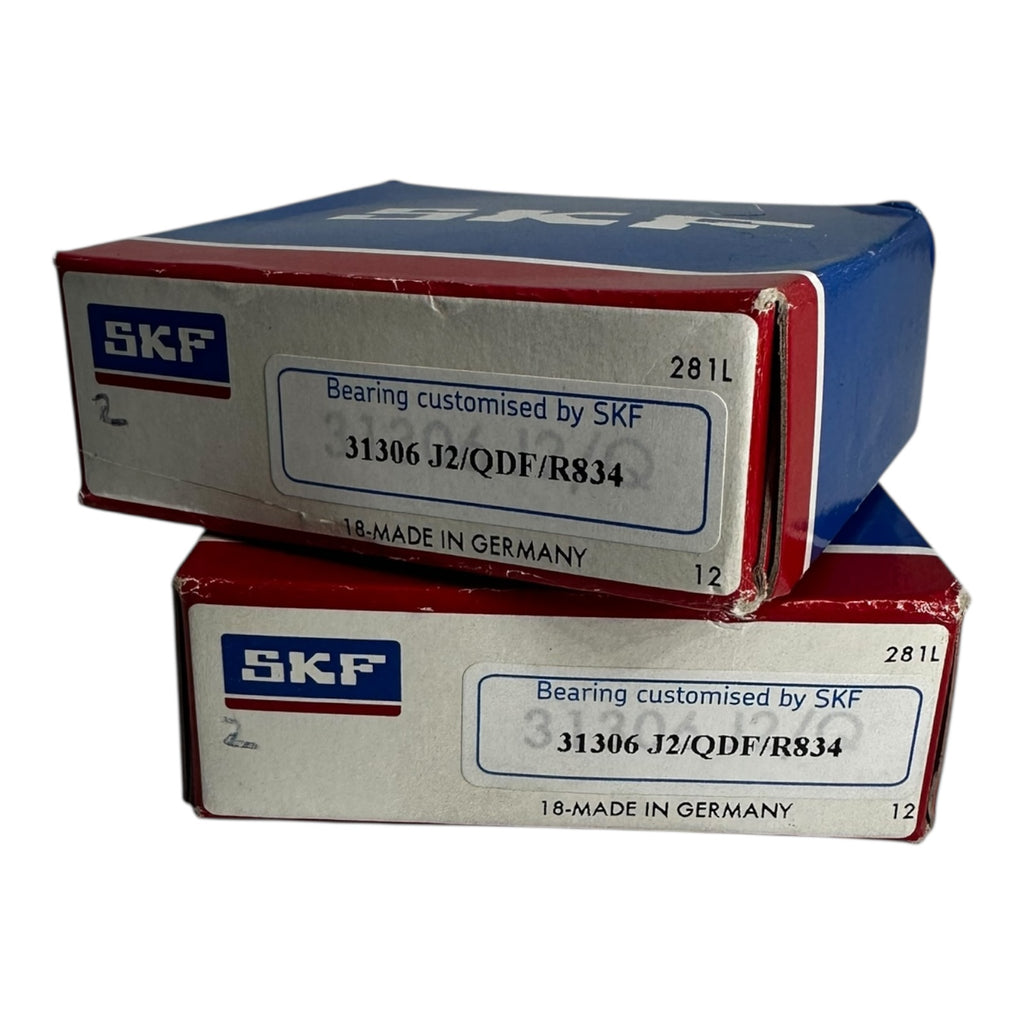 SKF 31306J2/QDF/R834 Kegelrollenlager Kugellager Satz 2 Stück
