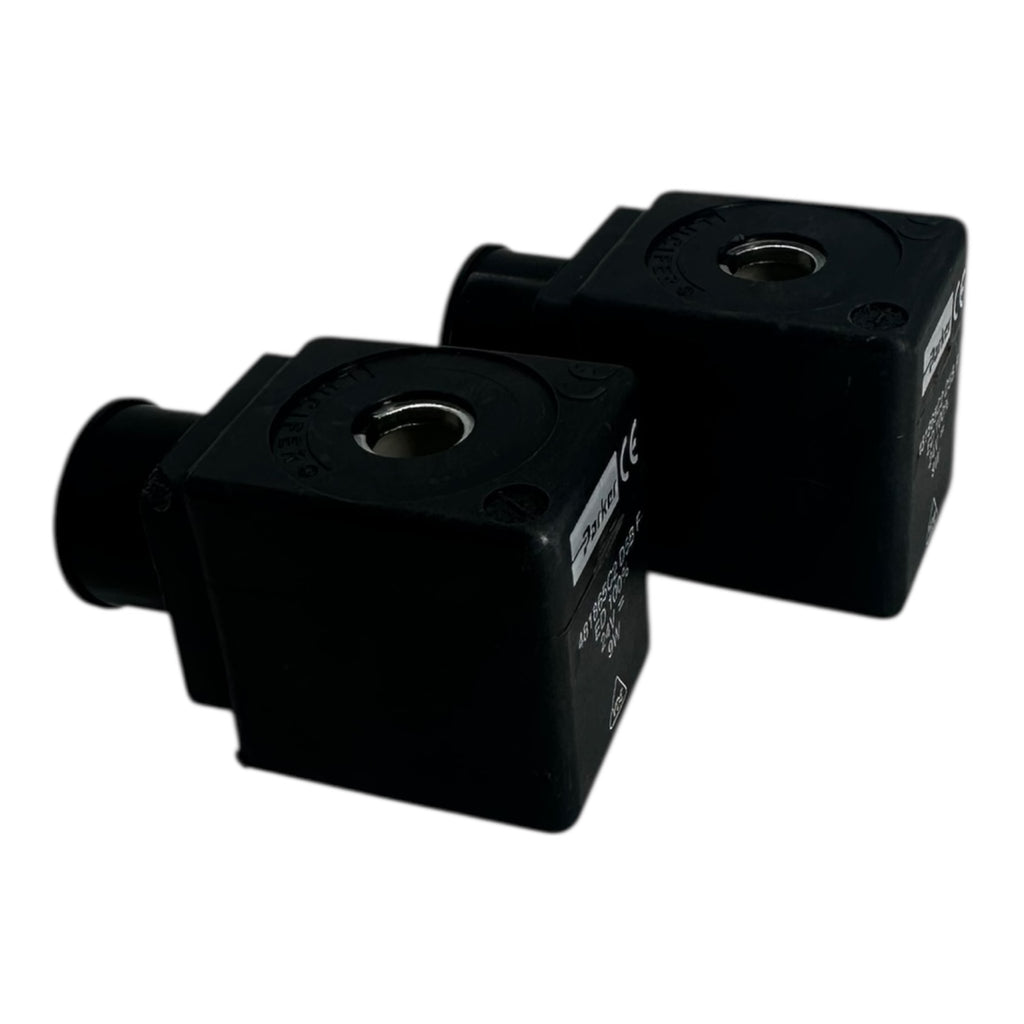 2x Parker 481865C2 D5B F Magnetspule 24V 9W Ventilspule VDE