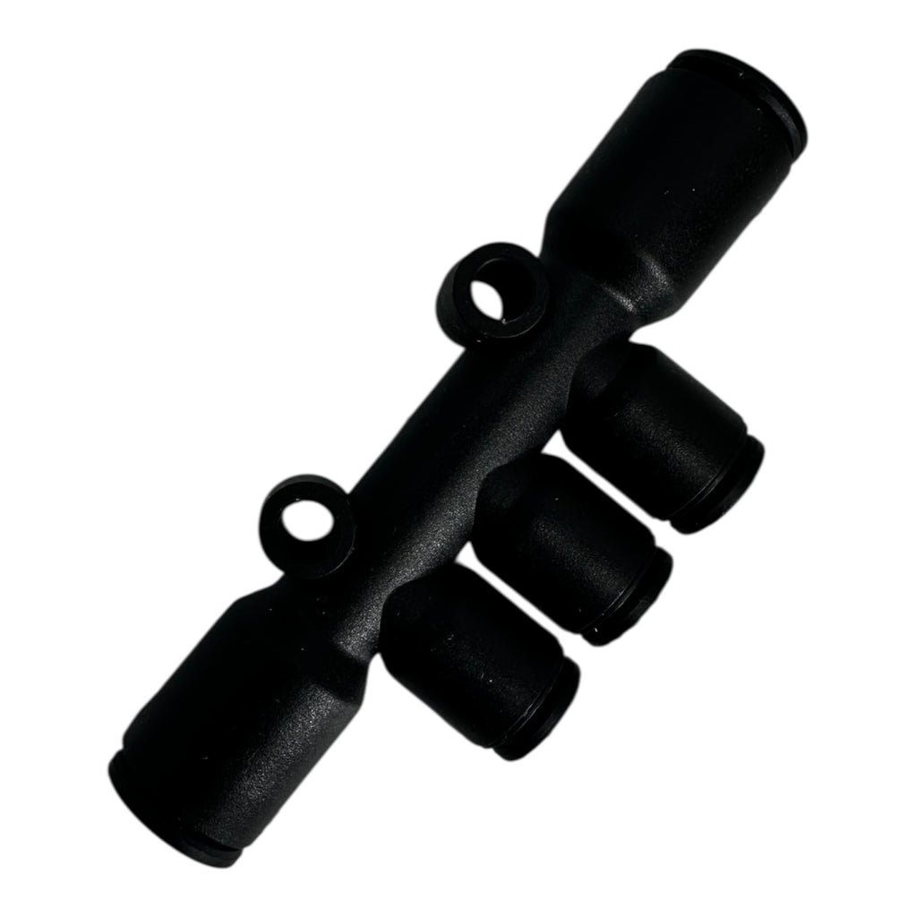 10x Parker 33040806 Steckverbinder 4-fach Verteiler Pneumatik mehrfachverteiler