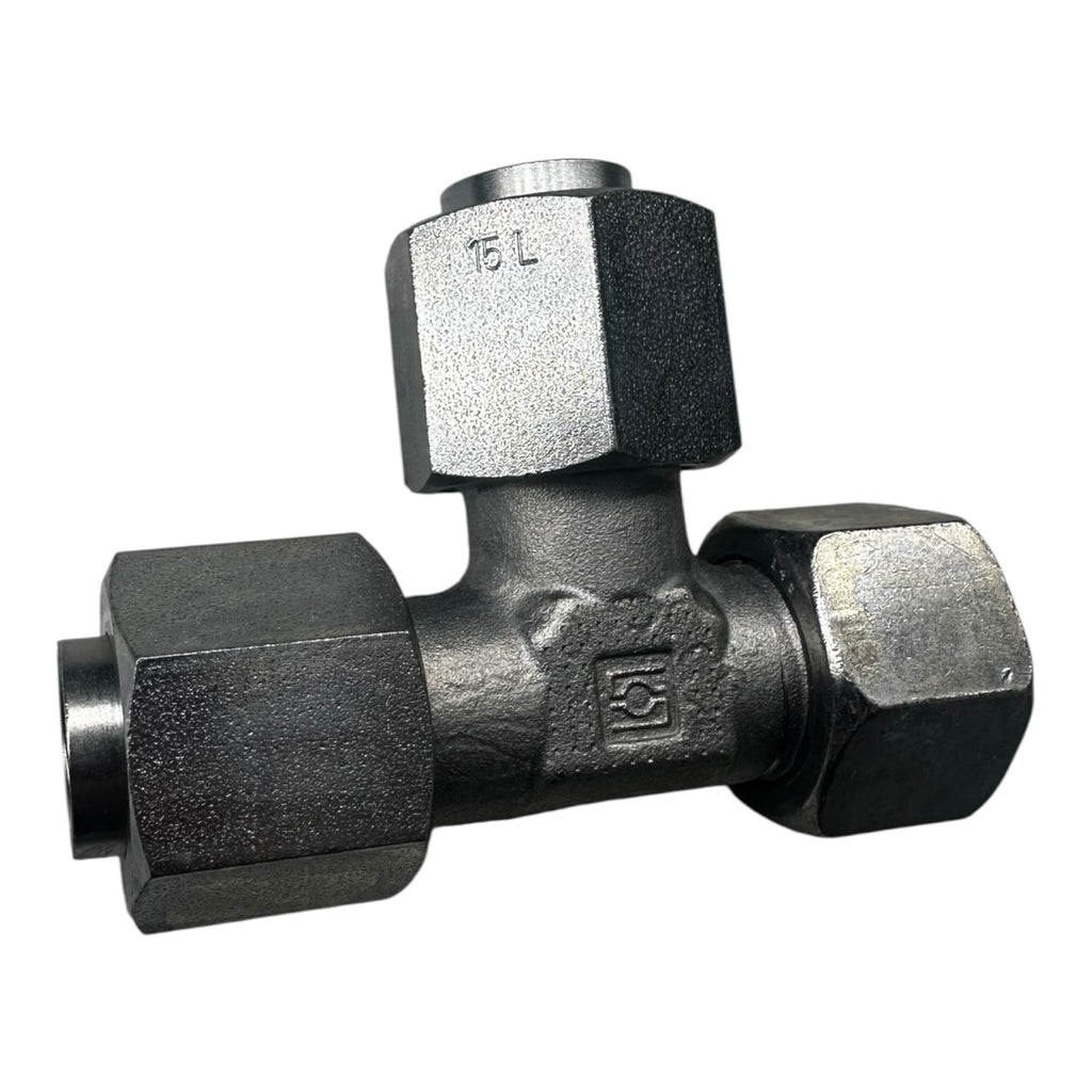 20x Stauff FI-ELD-15L-V-W3-DKO-AB T-Verschraubung Edelstahl 15 mm Hydraulik