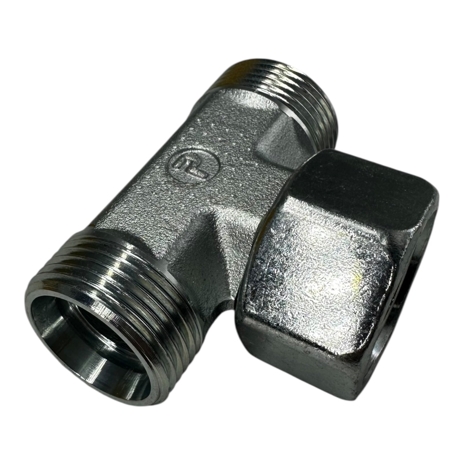 Parker ET22LOMDCF T-Stück Verschraubung Hydraulik EO 22mm AG/IG Stahl vernickelt