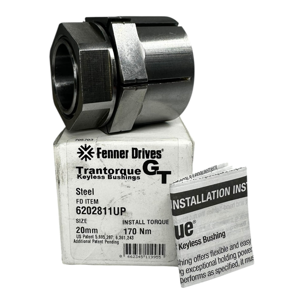 Fenner Trantorque 6202811UP Spannelement 20 mm 170 Nm Stahl Keyless Bushing Trantorque 6202811UP Spannelement 20 mm 170 Nm Stahl Keyless Bushing