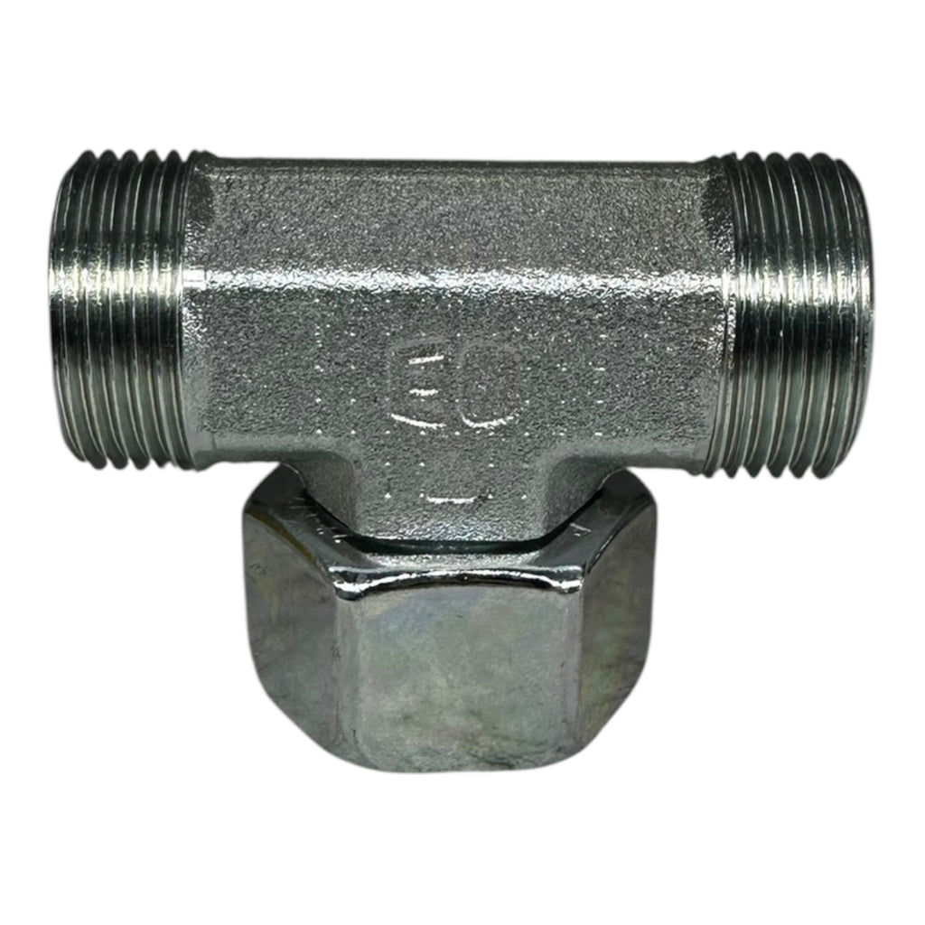 5x Parker ET22LOMDCF T-Anschluss-Stutzen mit Dichtkegel Gewinde Hydraulik