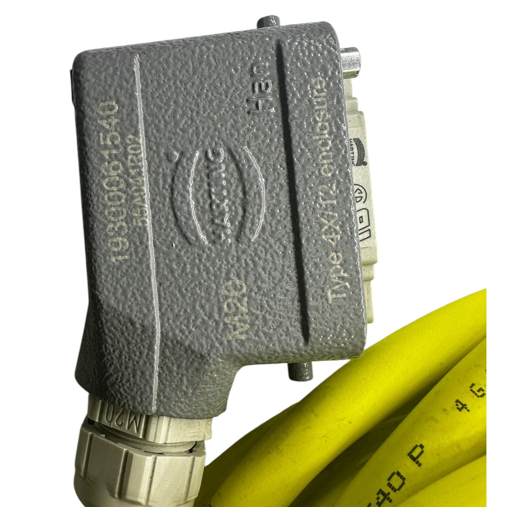 Harting Han 4X/12 Gehäuse M20 mit Lapp Ölflex 4G2,5 mm² 10m Anschlusskabel 600V
