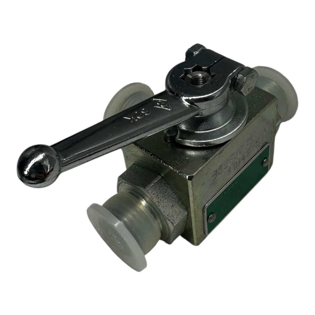 Böhmer Kugelhahn DN10 PN25 3-Wege Ventil Edelstahl PTFE Dichtung