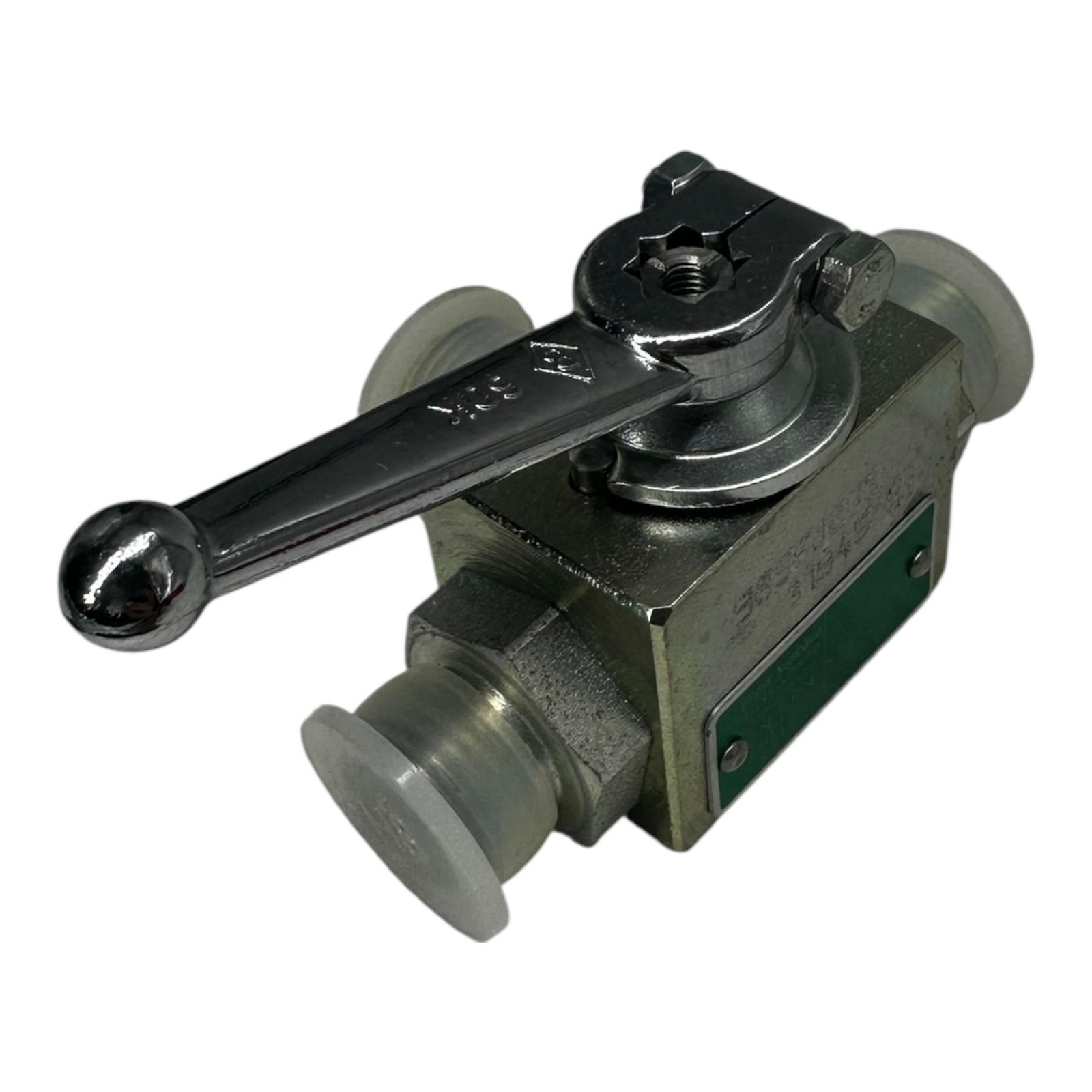 Böhmer Kugelhahn DN10 PN25 3-Wege Ventil Edelstahl PTFE Dichtung
