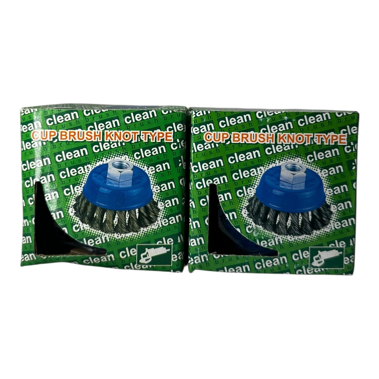 4x Cup Brush Knot Type Drahtbürste 65mm M14 M12 M10 Bohrung 8/16mm 13000RPM