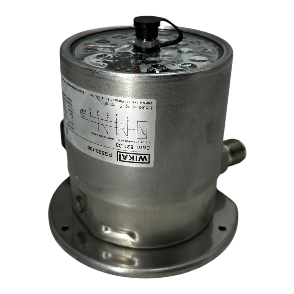 WIKA PGS23.100 Schaltmanometer 0-100 bar 316L Edelstahl CL1.0 14409977 IP65
