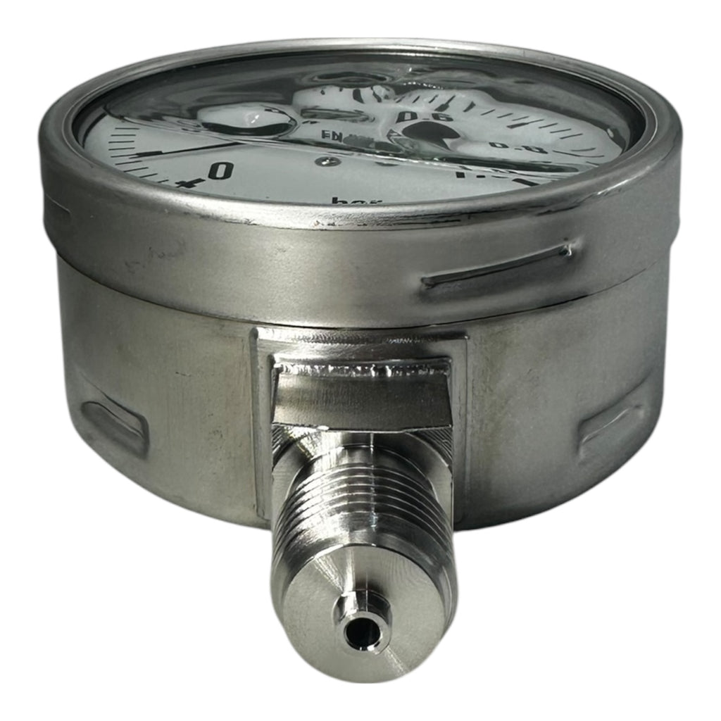 WIKA Manometer 233.50.100 0–1 bar G1/2B unten Edelstahl 316L IP65 Klasse 1.0