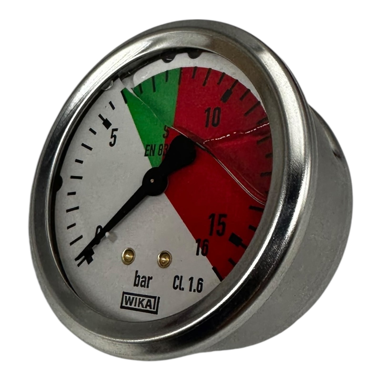 WIKA Manometer 213.53.063 0–16 bar G1/4B CL 1.6 Edelstahlgehäuse farbskala Neu