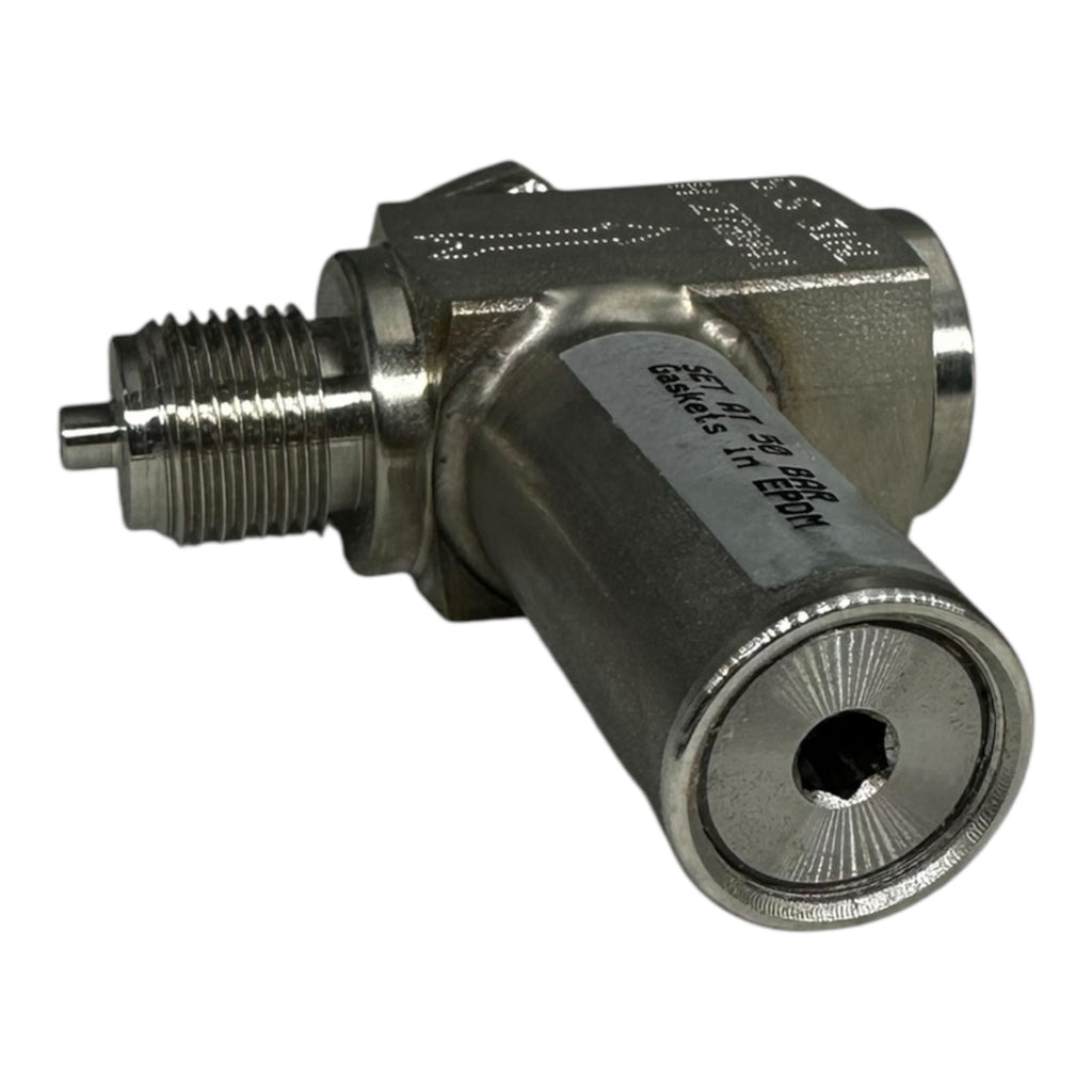 Sicherheitsventil Edelstahl 316L G1/2 Außengewinde Set 50 bar EPDM Dichtung Neu