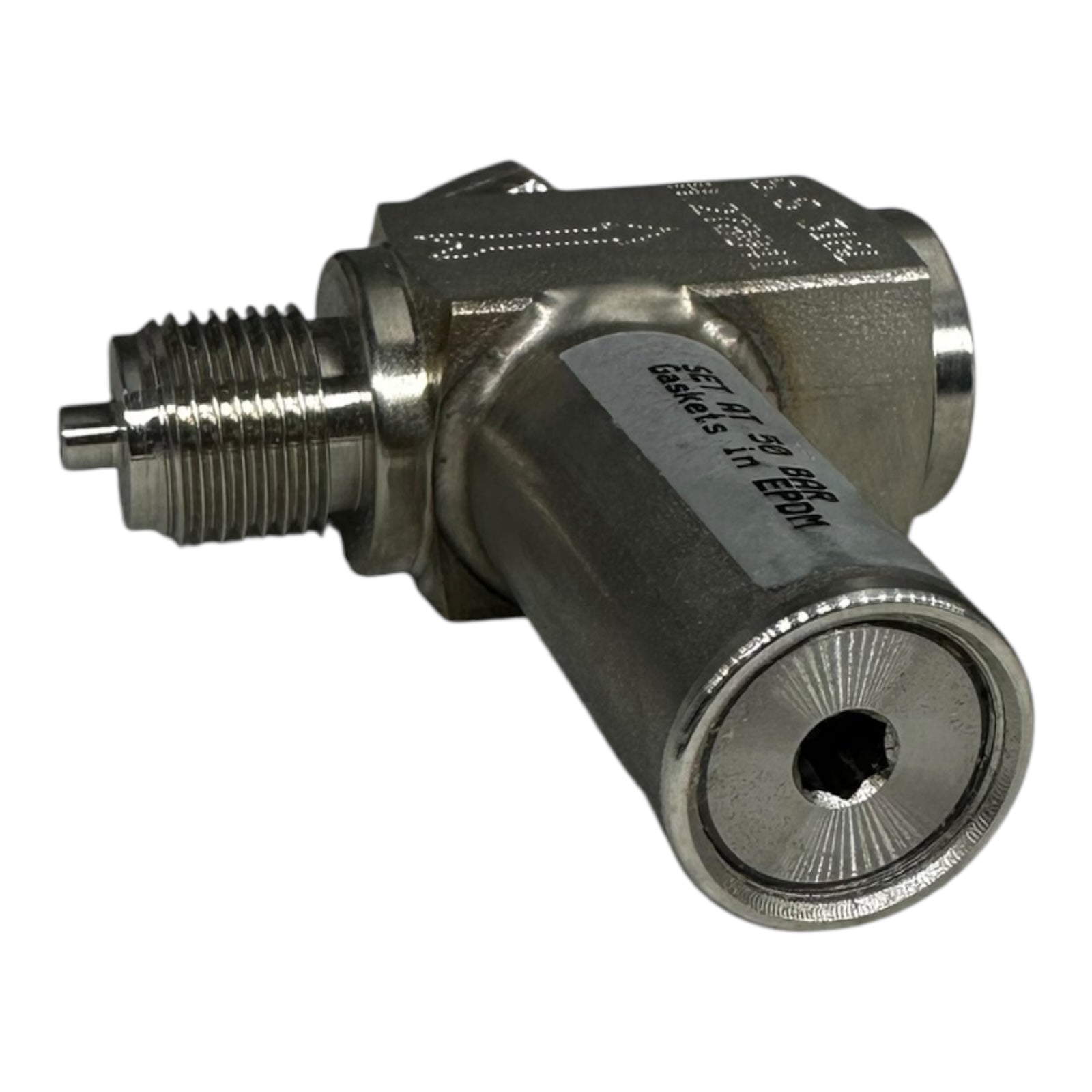 Sicherheitsventil Edelstahl 316L G1/2 Außengewinde Set 50 bar EPDM Dichtung Neu