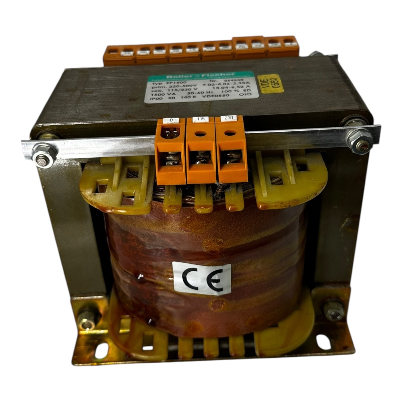 Roller & Fischer EP1500 Transformator 220–500V / 115–230V 1500VA