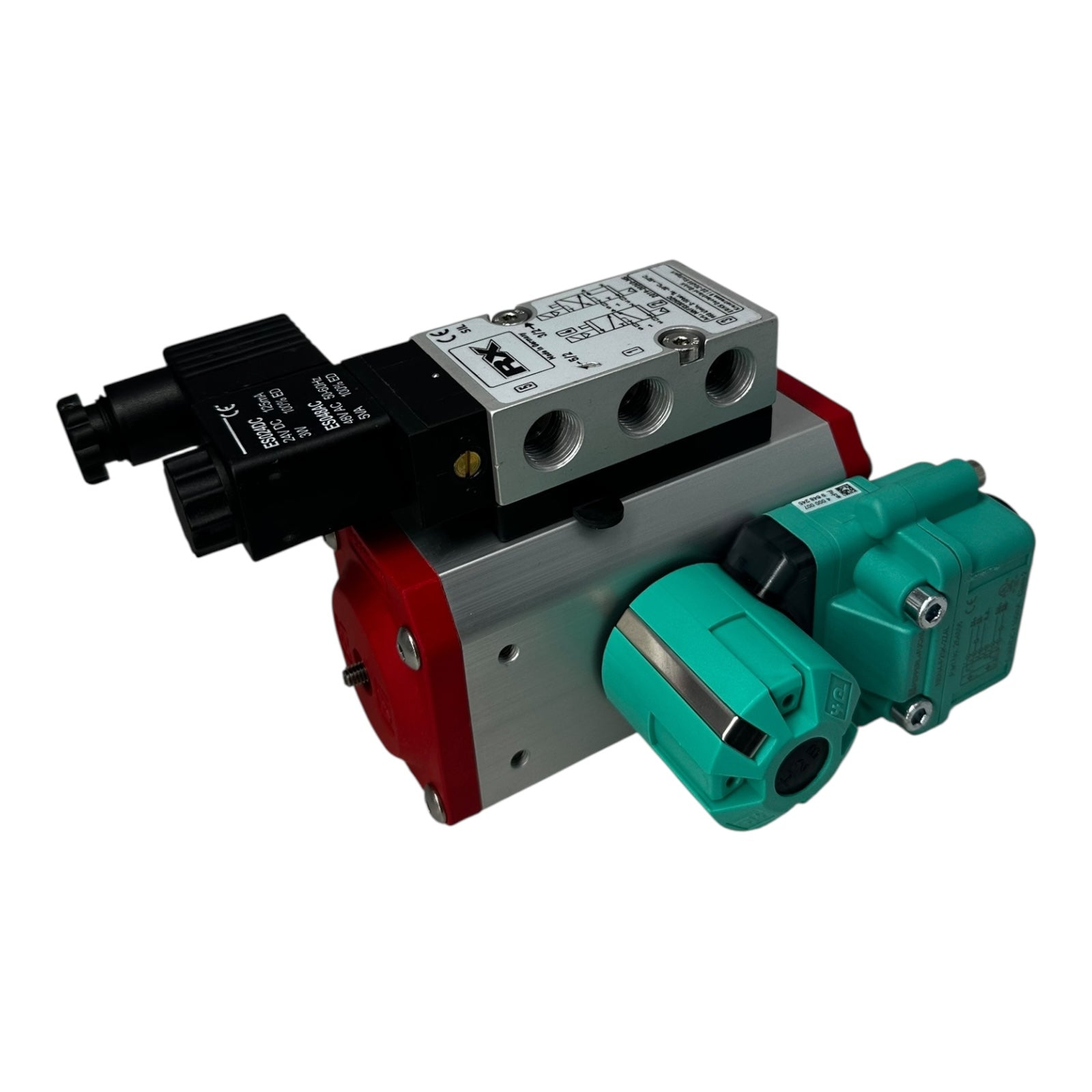 END Kugelhahn DN15 PN40 mit Pneumatik Antrieb RX Ventil P+F Sensor NEU