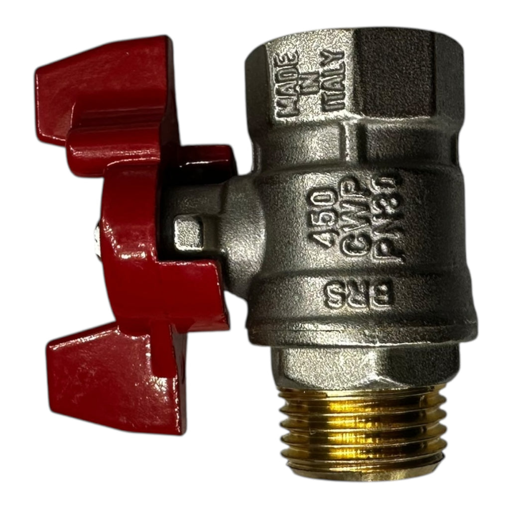 12x Rub Kugelhähne S50D26 DN15 1/2” BSP MF T-Handle CW617N