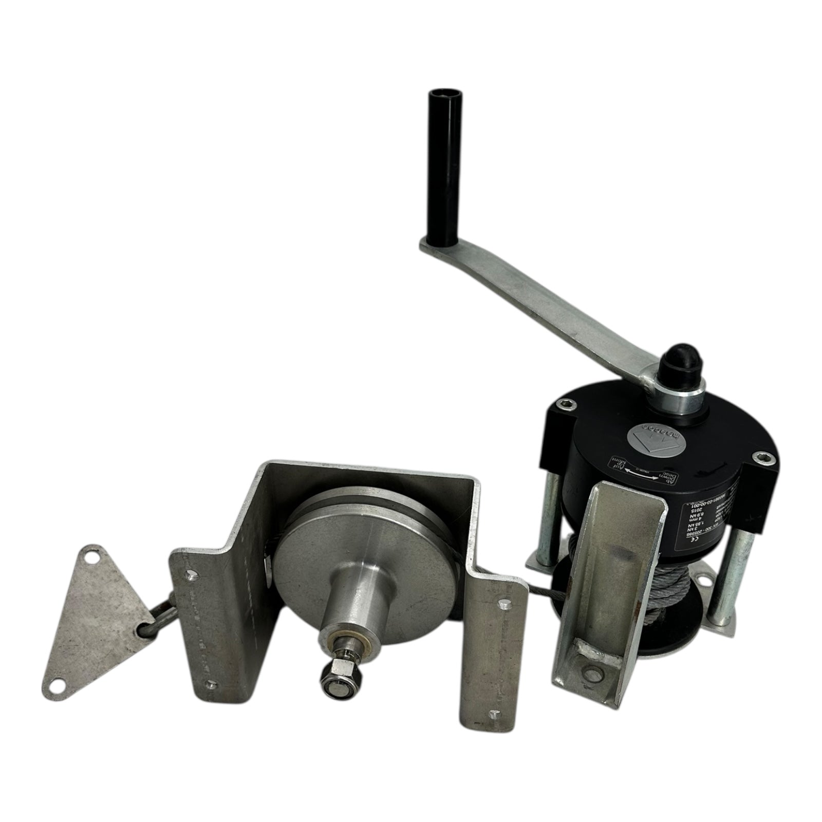 Haacon WV300-205986 Seilwinde 3kN 4mm Seil Handwinde mit Halterung