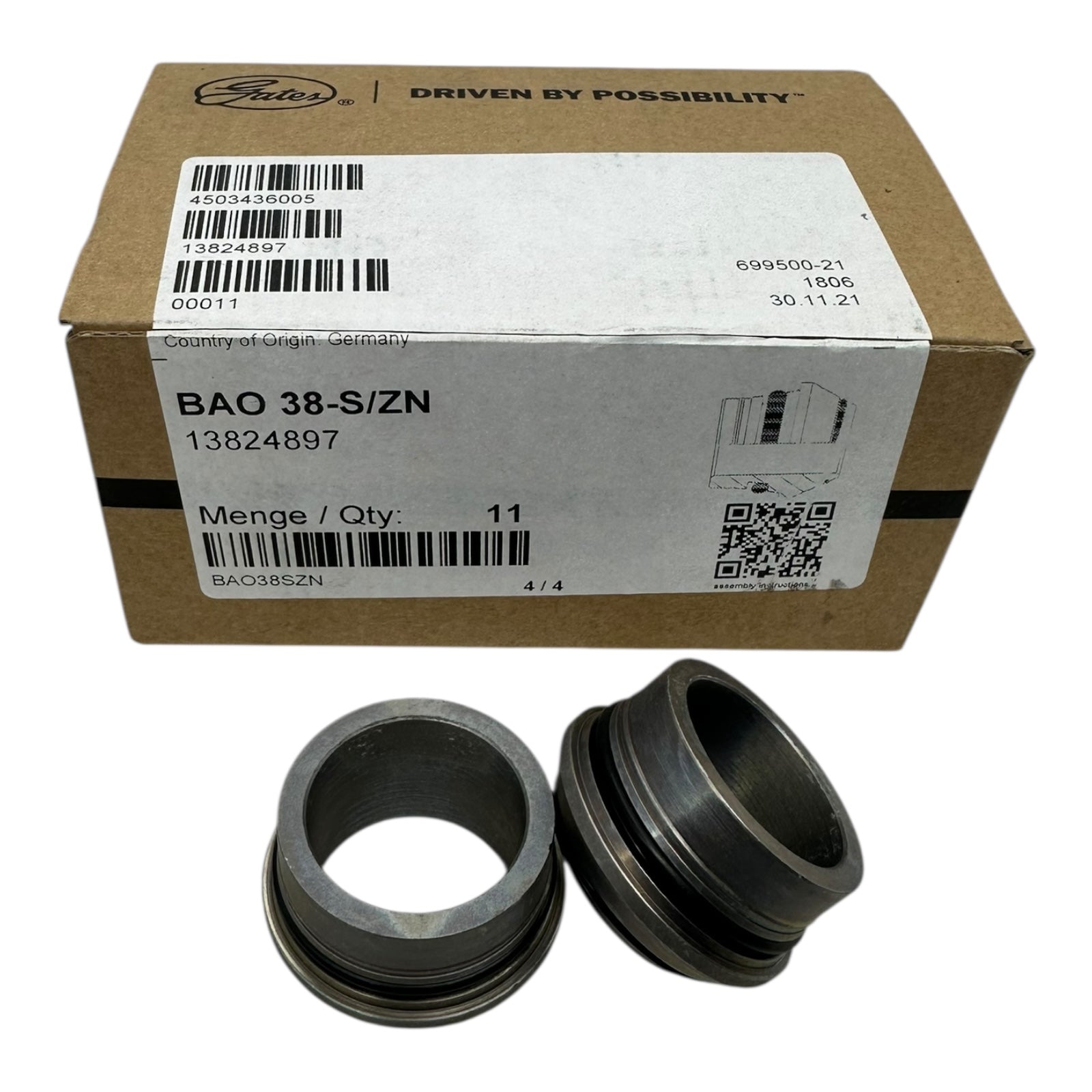 11x Gates BAO 38-S/ZN Dichtungsbuchse Hydraulik Lagergehäuse 13824897