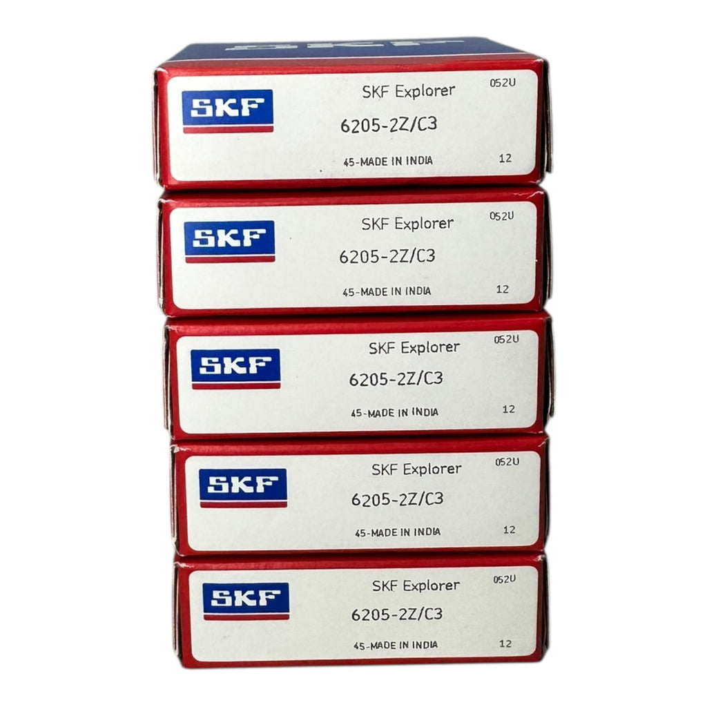 5x SKF Explorer 6205-2Z/C3  Explorer 6205-2Z/C3 Rillenkugellager 25x52x15 mm Kugellager NEU