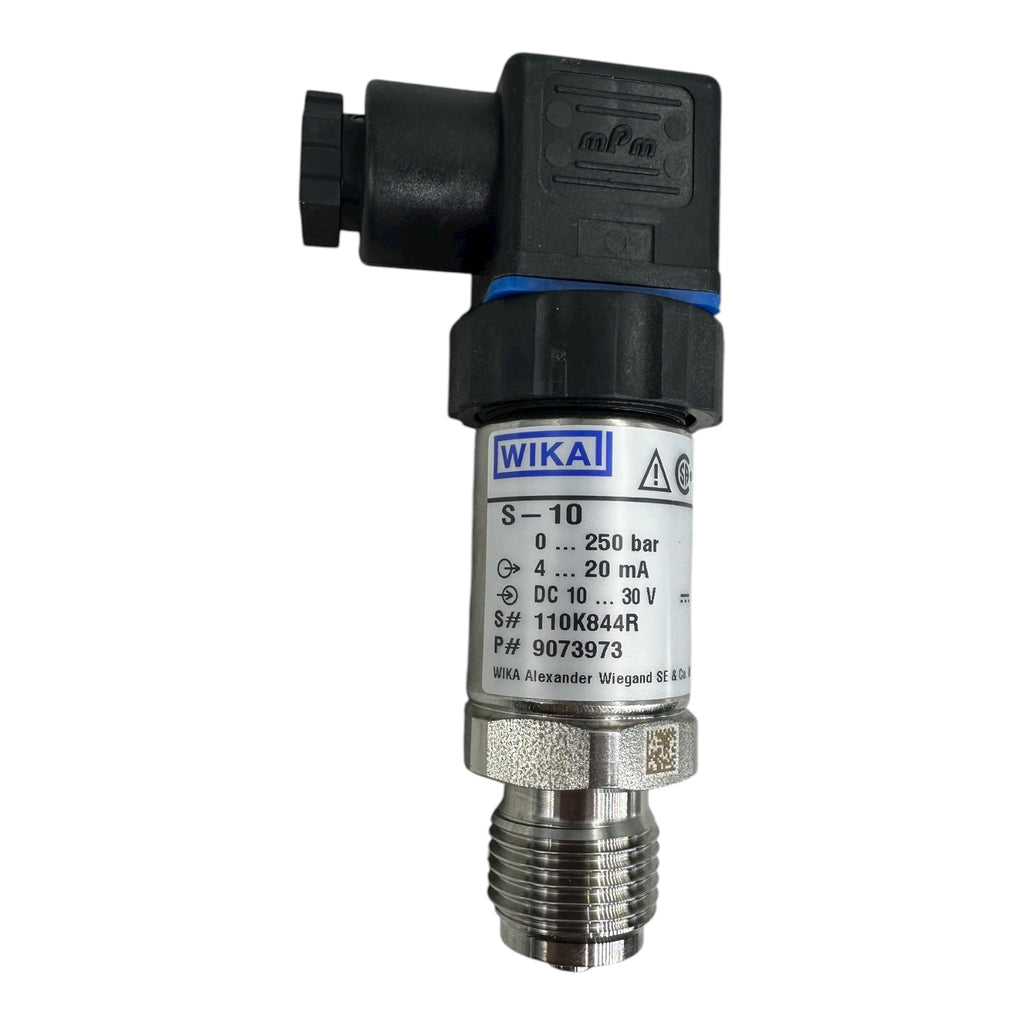 WIKA S-10 Drucksensor 0–250 bar 4–20 mA DC 10–30 V 9073973 Drucktransmitter