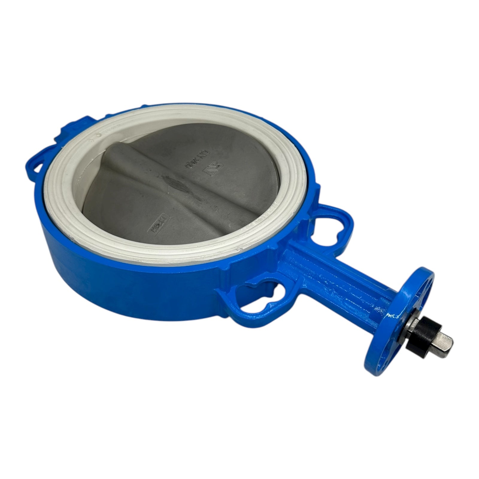 KL-5 Absperrklappe DN200 PN3 PN10 EB-Sitz Edelstahl Klappe 9.9bar geprüft neu
