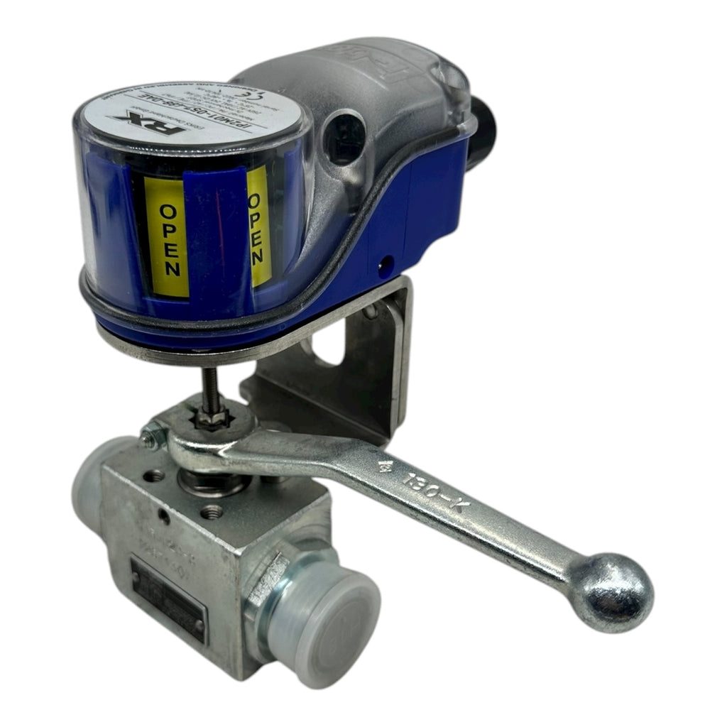 Böhmer Kugelhahn DN16 PN400 S355J2C-C mit RX IP2M01 Stellungsanzeige neu