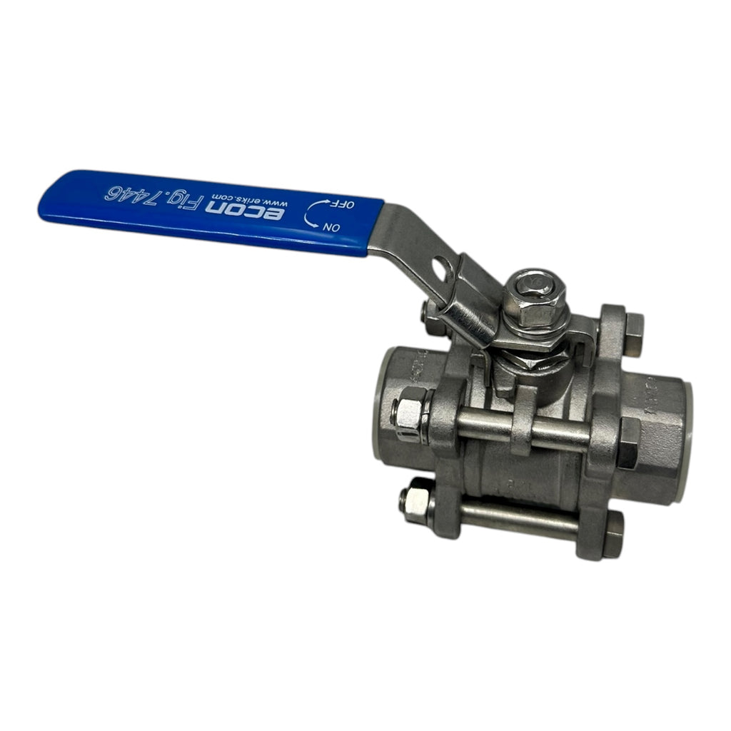 Econ Kugelhahn 3/4” Edelstahl 1.4408 PN63 Fig.7446 3-teilig IG Ventil Industrie