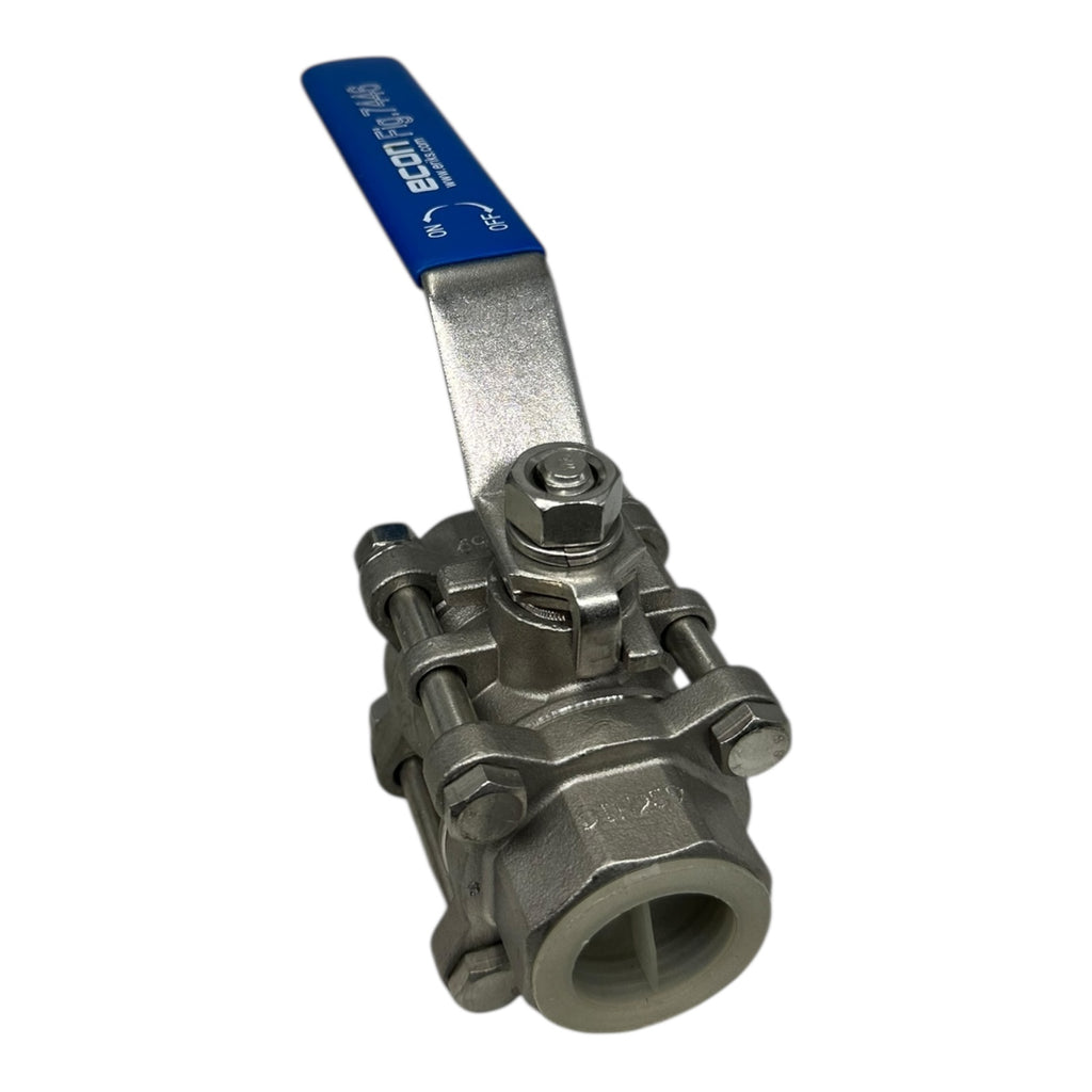 Econ Fig.7446 Kugelhahn DN259 1” 1.4408 Edelstahl 1000 WOG 3-teilig Neu