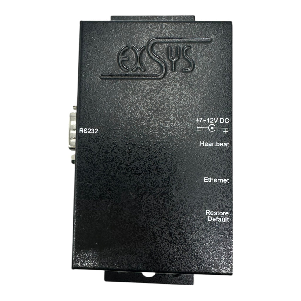 ExSYS RS232 zu Ethernet Adapter Industrie Konverter 7–12V DC gebraucht
