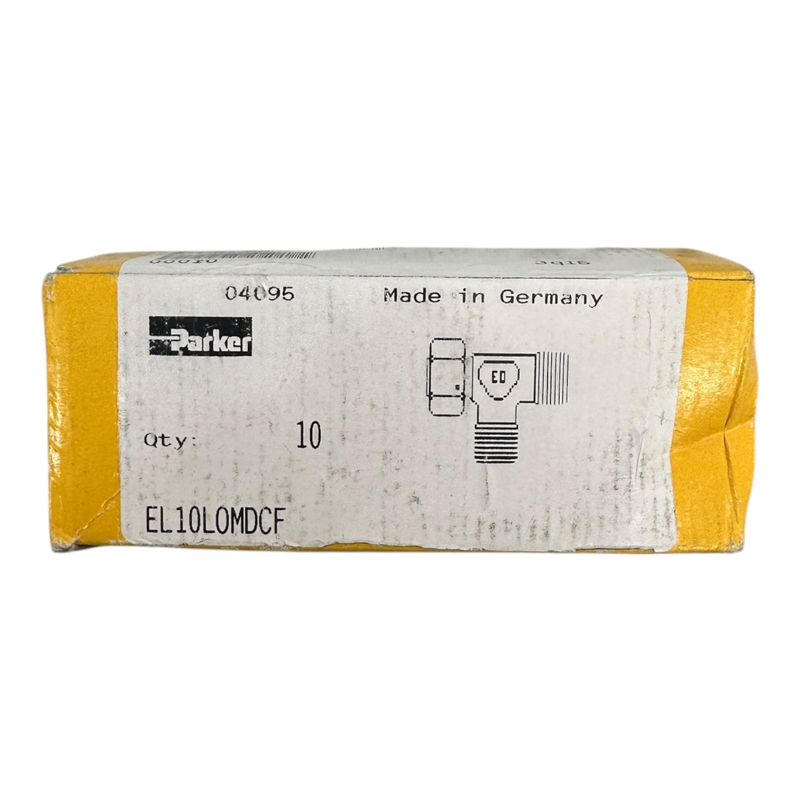 10x Parker Ermeto EL10LOMDCF Hydraulik T-Stück Verschraubung 10mm Außengewinde