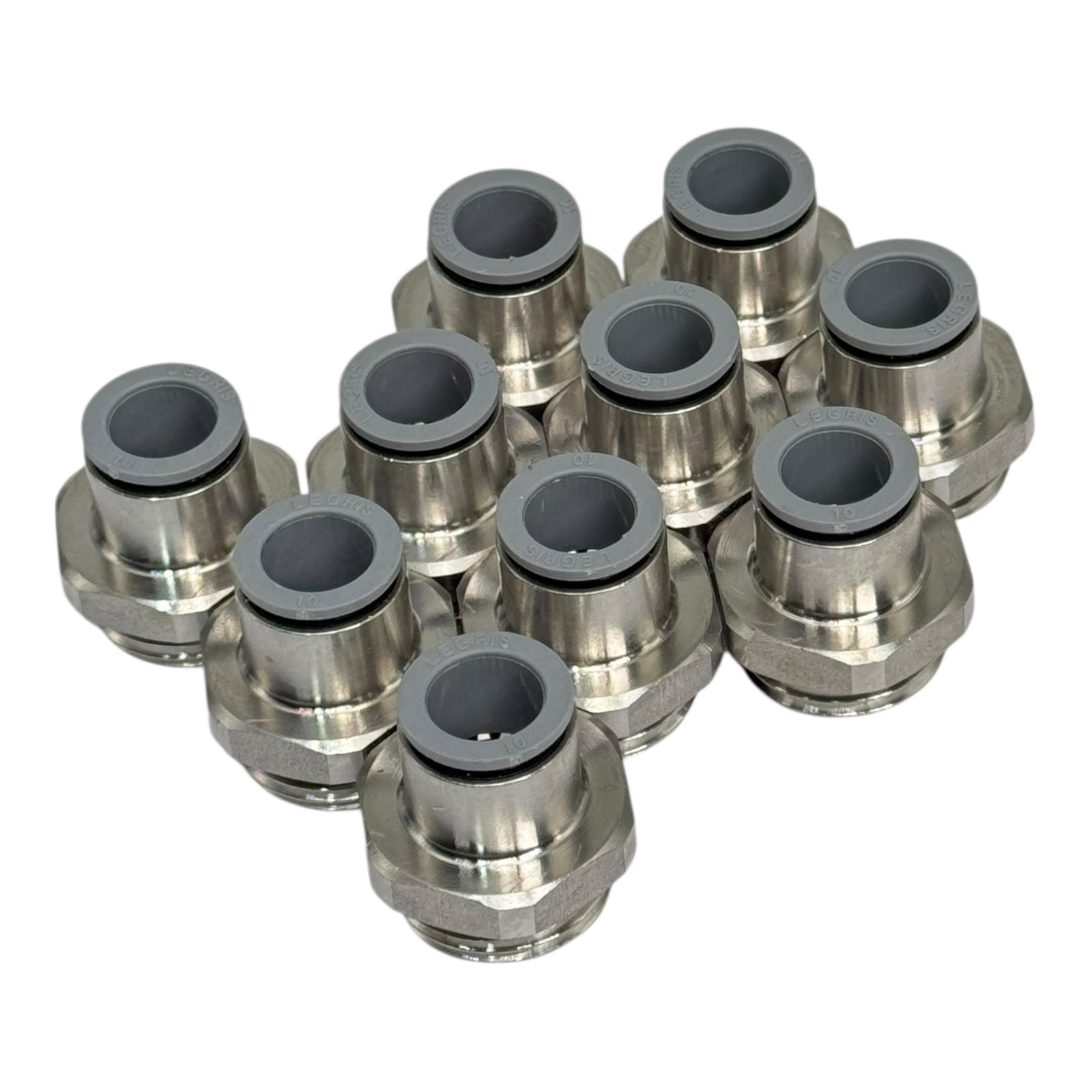 10x Legris 6911 10 21 Einschraubverschraubung 10 mm–R1/2” Pneumatik Fitting