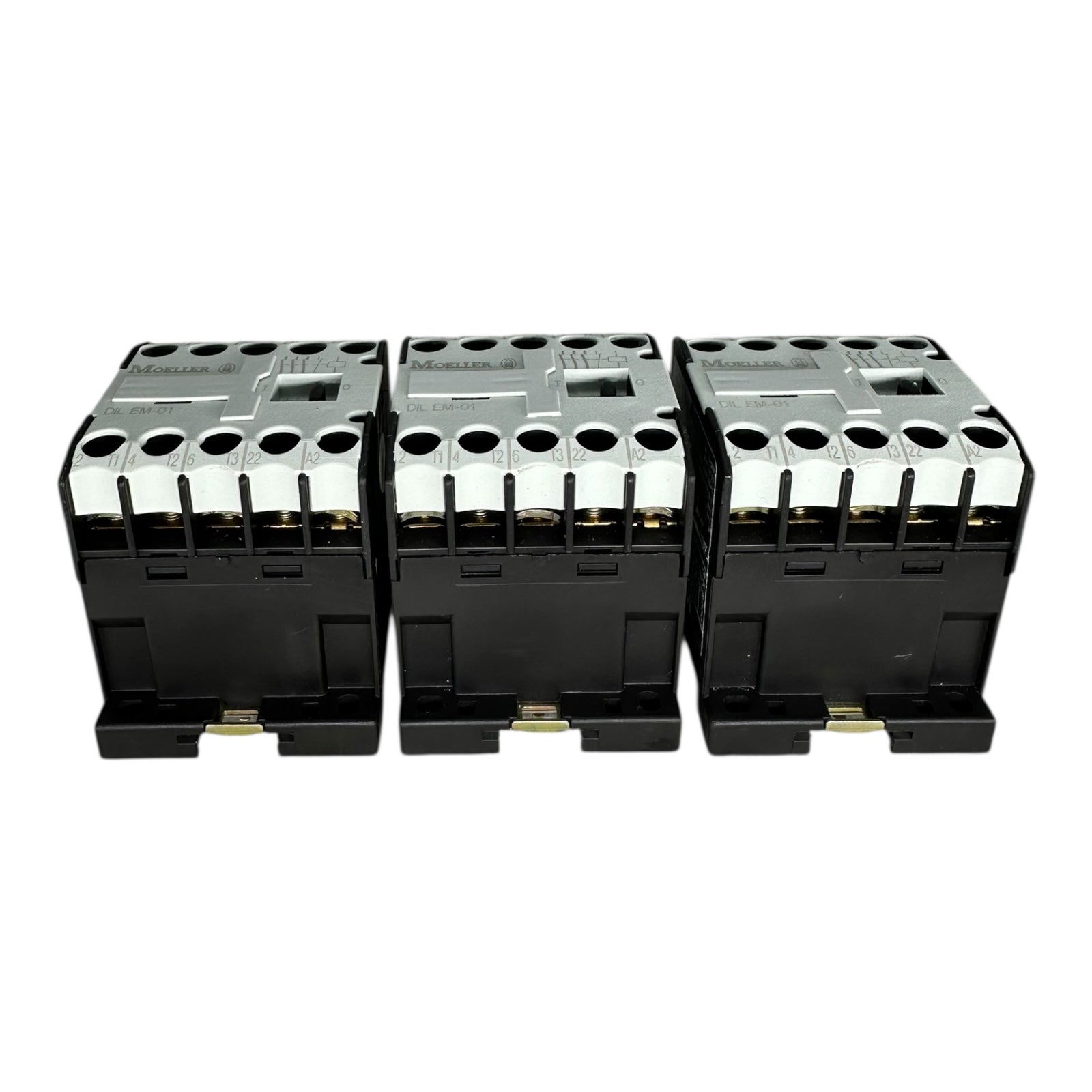 3x Moeller DIL EM-01 Schütz Kontactor 20A 400V AC-3 EM01 Spule A1/A2