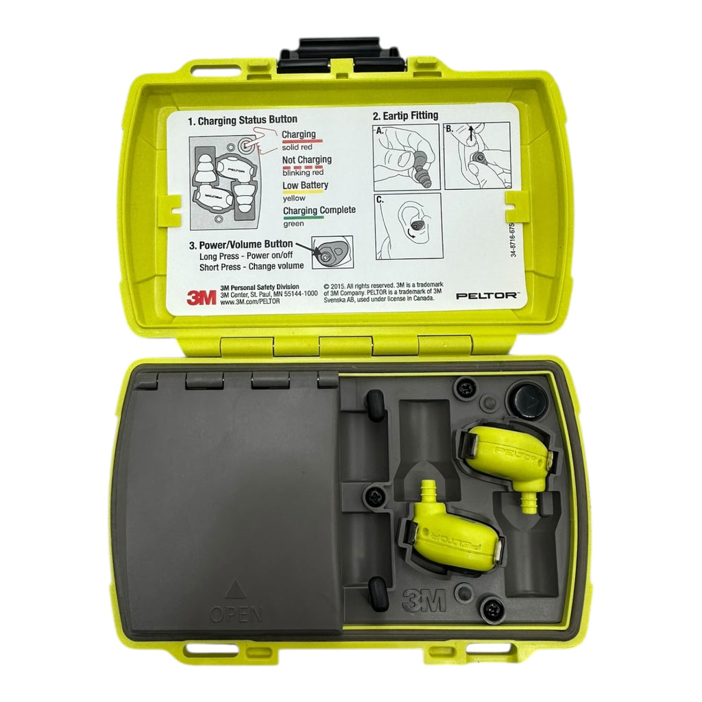 3M Peltor LEP-100 EU elektronische Gehörschutzstöpsel mit Ladebox Set neu