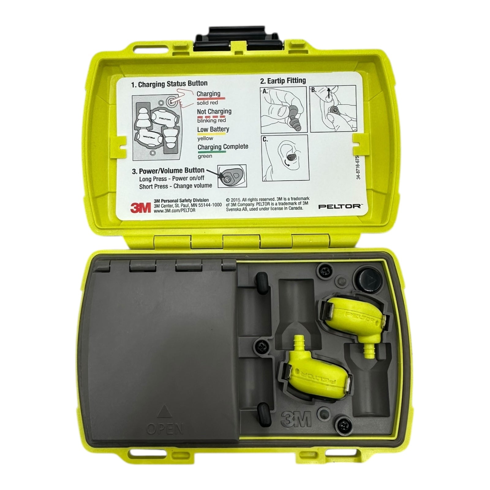 3M Peltor LEP-100 EU elektronische Gehörschutzstöpsel mit Ladebox Set neu
